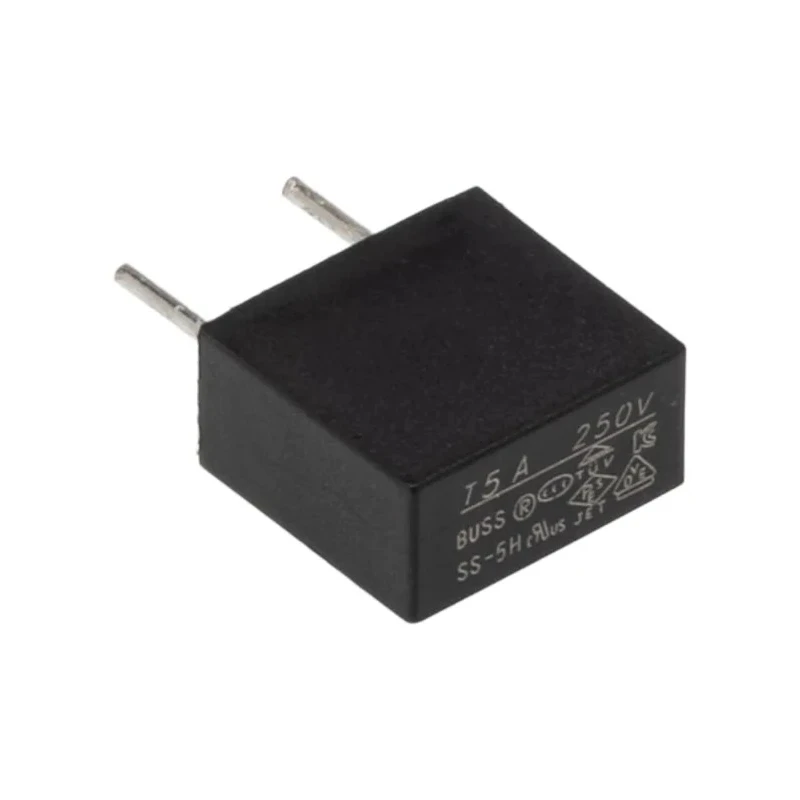 Eaton Fuse, Radial 5A Time Delay 250V AC Plastic Body SS-5H-5A-BK
