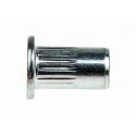 POP Stainless Steel Flat Head Rivet Nut Open End M4 Thread 6mm Diameter 10.3mm Length PSZFON-0430