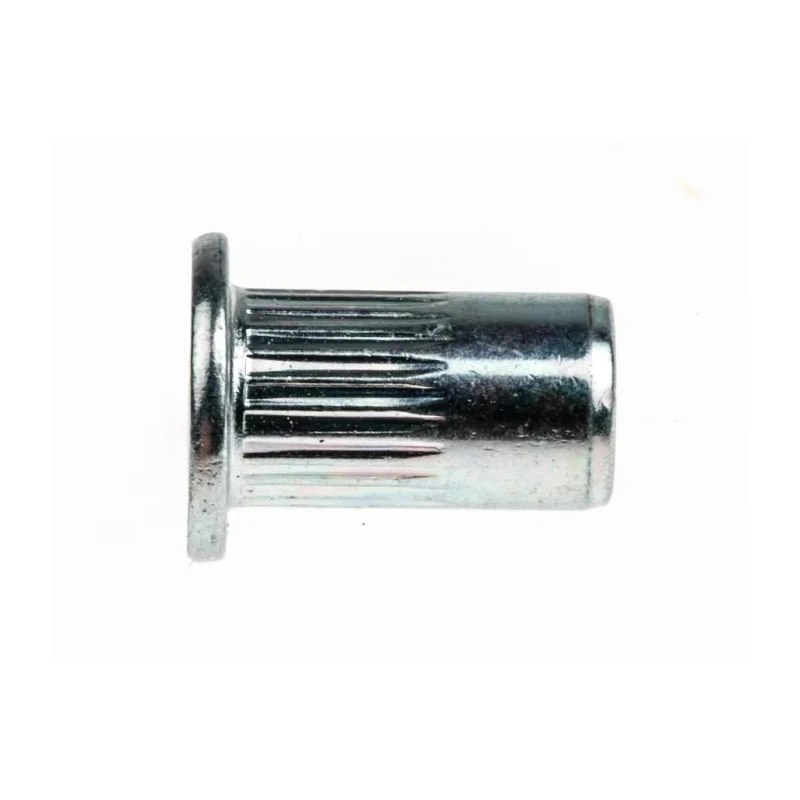 POP Stainless Steel Flat Head Rivet Nut Open End M4 Thread 6mm Diameter 10.3mm Length PSZFON-0430