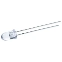 Broadcom Amber LED 5 mm T-1 3/4 Through Hole High Brightness 2.1 V 50 mA HLMP-EL3B-WXKDV