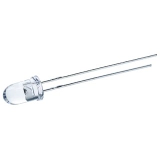 Broadcom 2.1 V Amber LED 5 mm T-1 3/4 Through Hole High Brightness HLMP-EL3B-WXKDV