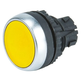 BACO Yellow Spring Return Push Button Head 22 mm Cutout IP66 L21AA04