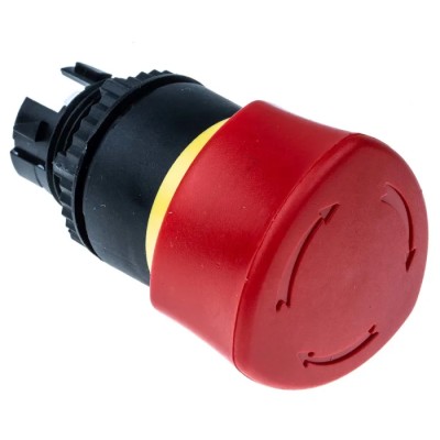 BACO Emergency Stop Push Button, Turn to Reset Actuation, 22 mm Cutout Diameter, IP66 Rated L22ER01