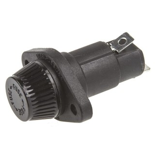 Littelfuse 30A Panel Mount Fuse Holder 60V Manual Cap Style Brass Contact 571 Series 05710007L