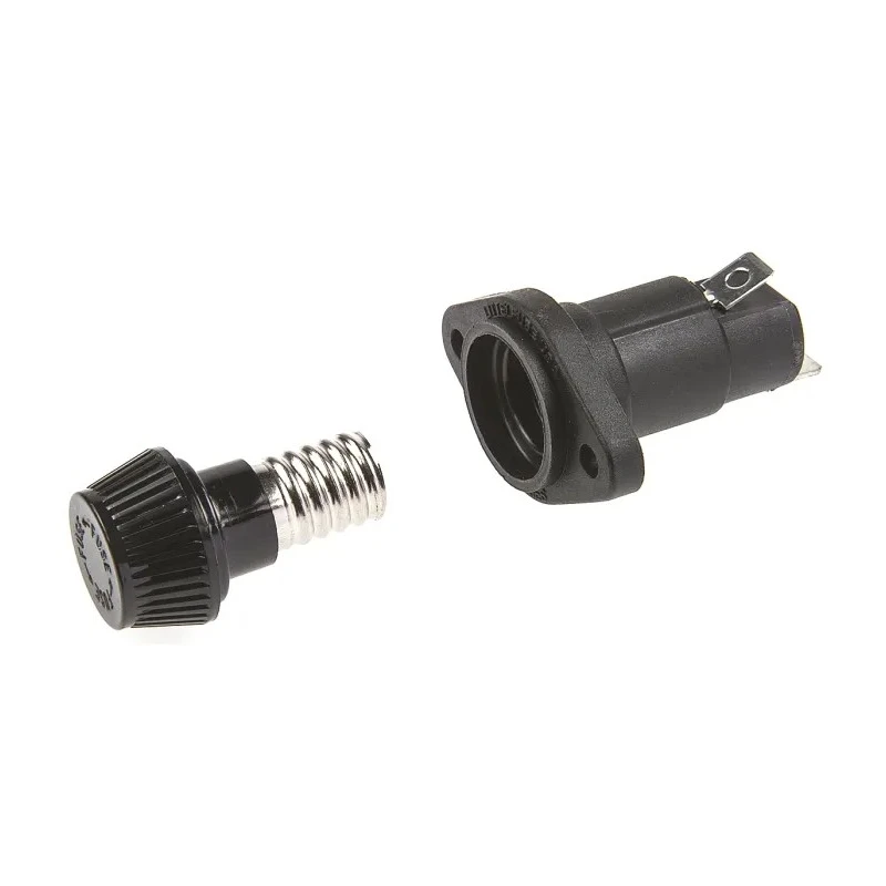 Littelfuse 30A Panel Mount Fuse Holder 60V Manual Cap Style Brass Contact 571 Series 05710007L