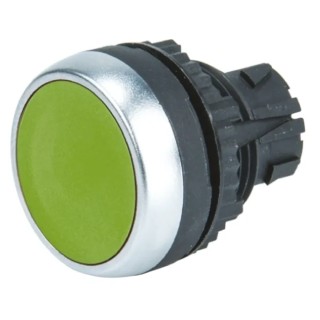 BACO Green Spring Return Push Button Head, 22 mm Cutout Diameter, Plastic, IP66 L21AH20