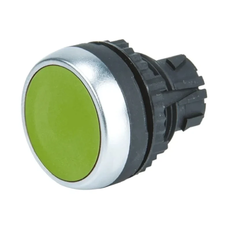 BACO Green Spring Return Push Button Head, 22 mm Cutout Diameter, Plastic, IP66 L21AH20