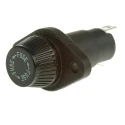 Littelfuse 20A Panel Mount Fuse Holder 600V Glass-Filled Thermoplastic Body Brass Contacts Manual Cap 05710027L
