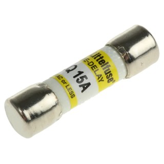 Littelfuse 15A Time Delay Melamine Cartridge Fuse 10 x 38 mm 500V AC FLQ Series 0FLQ015.T
