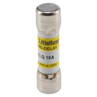 Littelfuse 10A Time Delay Melamine Cartridge Fuse 10 x 38 mm, 500V AC FLQ Series 0FLQ010.T
