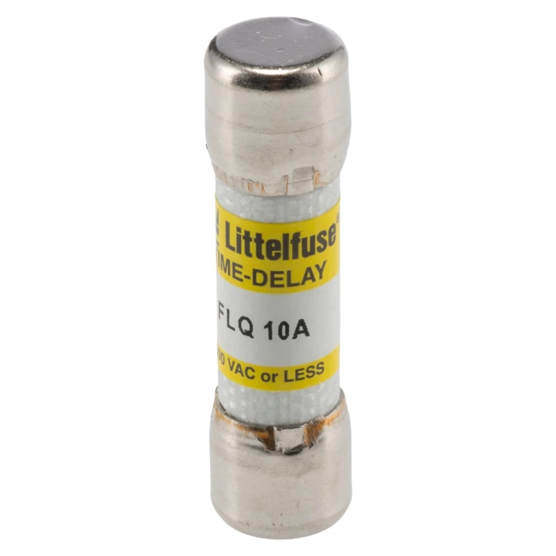 Littelfuse 10A Time Delay Melamine Cartridge Fuse 10 x 38 mm, 500V AC FLQ Series 0FLQ010.T