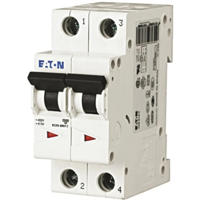 Eaton xEffect Miniature Circuit Breaker 2-Pole 6A Type B 400V AC 230V DC 6kA Breaking Capacity 239085 FAZ6-B6/2