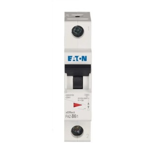 Eaton xEffect FAZ / Miniature Circuit Breaker, 1-Pole, 6A Current Rating, Type B Tripping, 400V AC, 6 kA Breaking FAZ6