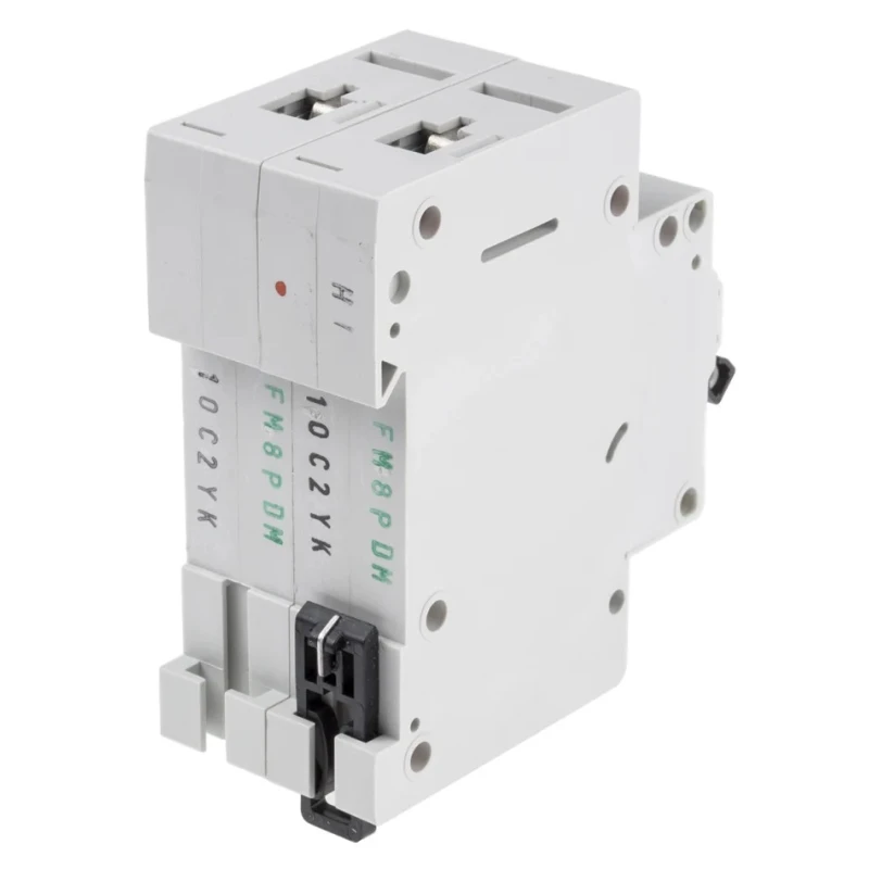 RS PRO Miniature Circuit Breaker, 2-Pole, Type C, 10A, 400V AC, 6kA Breaking Capacity FAZ6