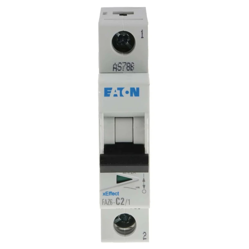 Eaton xEffect Miniature Circuit Breaker 1-Pole 2A Type C 400V AC 6 kA Breaking Capacity FAZ6