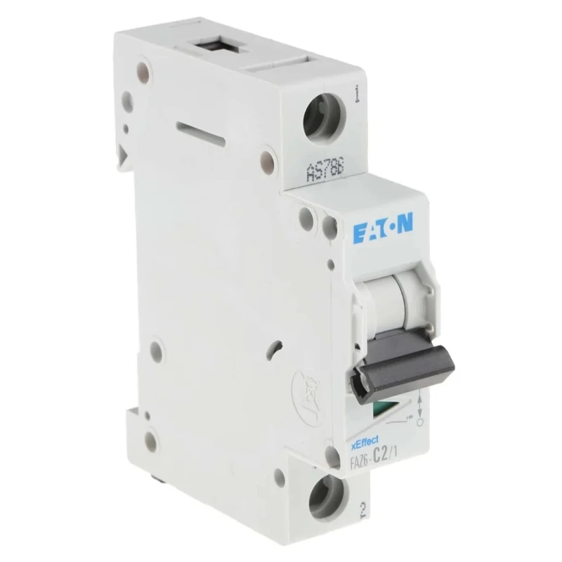 Eaton xEffect Miniature Circuit Breaker 1-Pole 2A Type C 400V AC 6 kA Breaking Capacity FAZ6