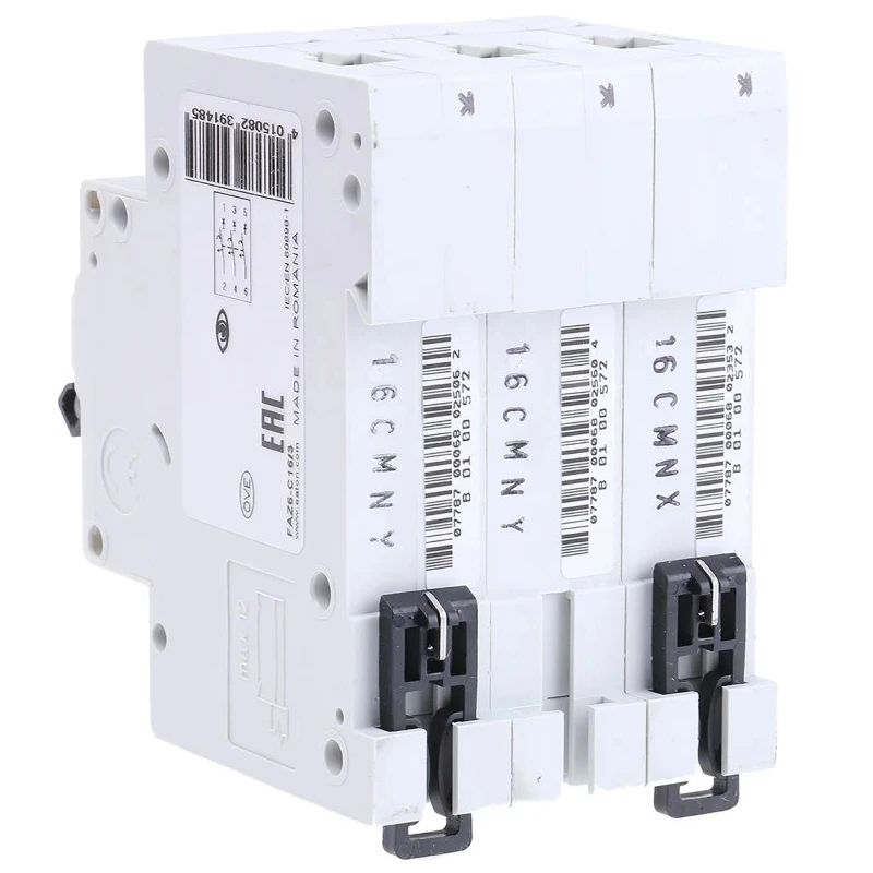 Eaton xEffect Series Miniature Circuit Breaker, 3-Pole, 16A, Type C, 400V AC, 6 kA Breaking Capacity 239148 FAZ6-C16/3