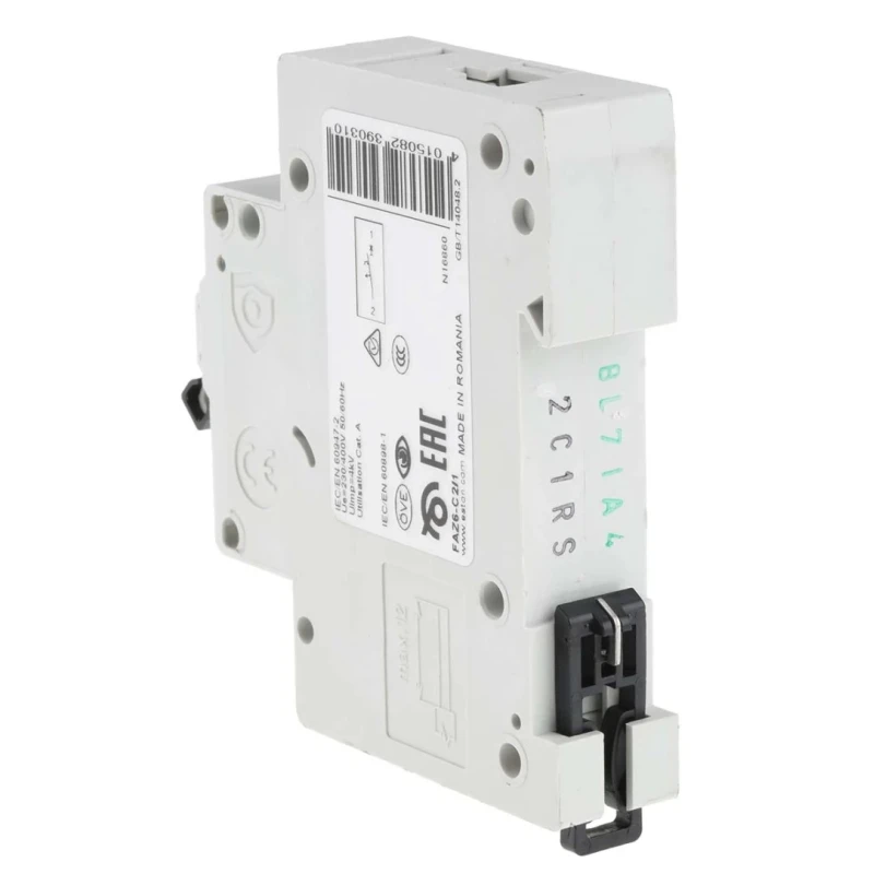 Eaton xEffect Miniature Circuit Breaker 1-Pole 2A Type C 400V AC 6 kA Breaking Capacity FAZ6