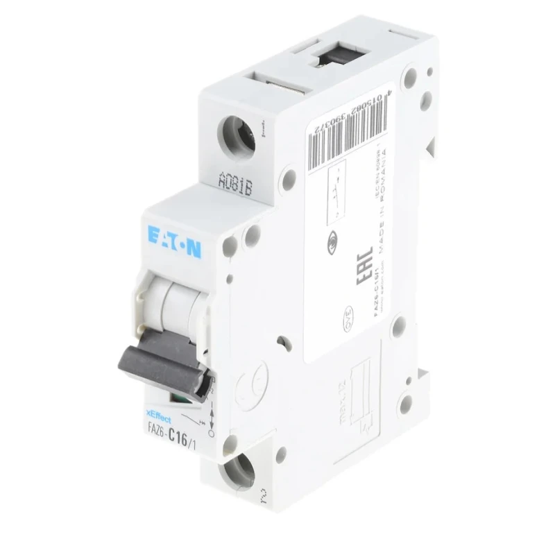 Eaton xEffect Miniature Circuit Breaker 1-Pole 16A Type C 400V AC 6kA Breaking Capacity 239037 FAZ6-C16/1