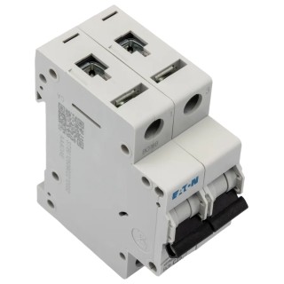 Eaton xEffect Miniature Circuit Breaker 2-Pole 25A Type C 400V AC 6 kA Breaking Capacity 239105 FAZ6-C25/2
