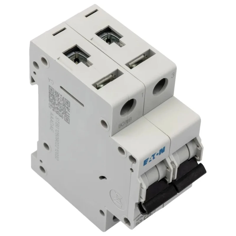 Eaton xEffect Miniature Circuit Breaker 2-Pole 25A Type C 400V AC 6 kA Breaking Capacity 239105 FAZ6-C25/2