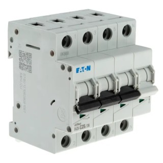 Eaton xEffect Miniature Circuit Breaker 3-Pole 25A Type C 400V AC 6 kA Breaking Capacity 239175 FAZ6-C25/3N