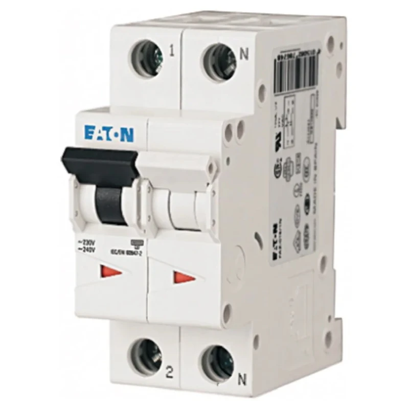 Eaton xEffect Series 2-Pole Miniature Circuit Breaker 6A, Type C, 400V AC, 6 kA Breaking Capacity FAZ6