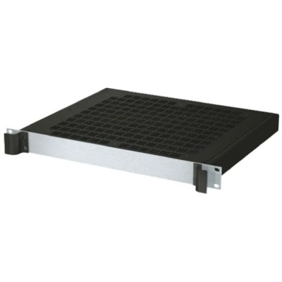 METCASE 1 U 19 in Rack Mount Case Combimet Ventilated Aluminium Enclosure Black M6219169