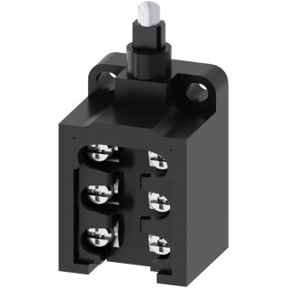 Siemens 3SE5 Series Plunger Limit Switch, 1 NO/2 NC Contact Configuration, IP20/IP10, Plastic Housing, 400V 3SE5250-0MC05
