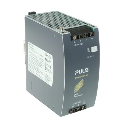 PULS DIMENSION DIN Rail Power Supply Single Phase 240V AC Input 28V DC, 10A, 240W CS10.244