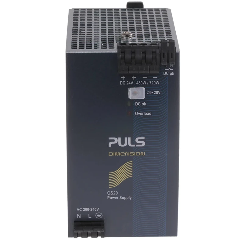 PULS DIMENSION DIN Rail Power Supply 240V AC Input 28V DC 20A Output 480W QS20.244