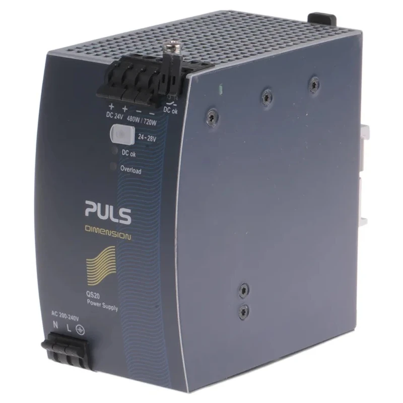 PULS DIMENSION DIN Rail Power Supply 240V AC Input 28V DC 20A Output 480W QS20.244