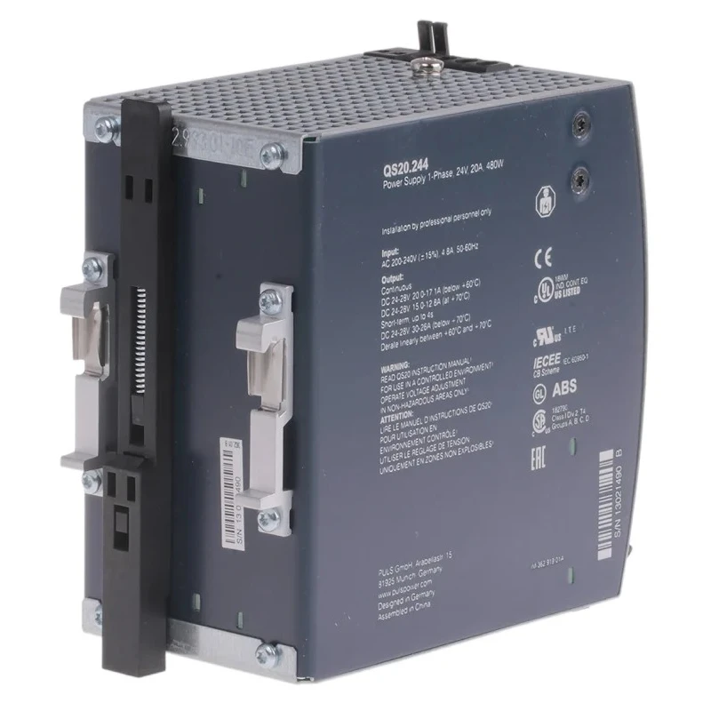 PULS DIMENSION DIN Rail Power Supply 240V AC Input 28V DC 20A Output 480W QS20.244