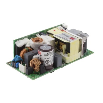 MEAN WELL 150W Open Frame Switching Power Supply 24V DC Output, 90-370V AC Input EPP-150-24