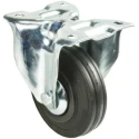 Tente Fixed Castor Rubber Wheel 100 mm Diameter 75 kg Load Capacity Pressed Steel Frame 3478PVJ100P62