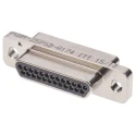 ITT Cannon 25 Way Straight 1.27 mm Pitch Panel Mount Micro-D Solder Male D-Sub Connector MDM-25PSB-A174