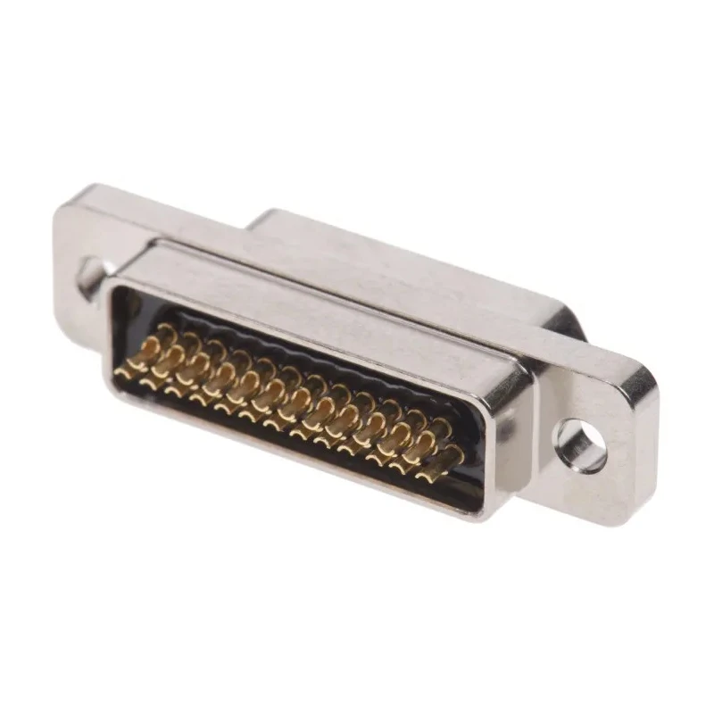ITT Cannon 25 Way Straight 1.27 mm Pitch Panel Mount Micro-D Solder Male D-Sub Connector MDM-25PSB-A174