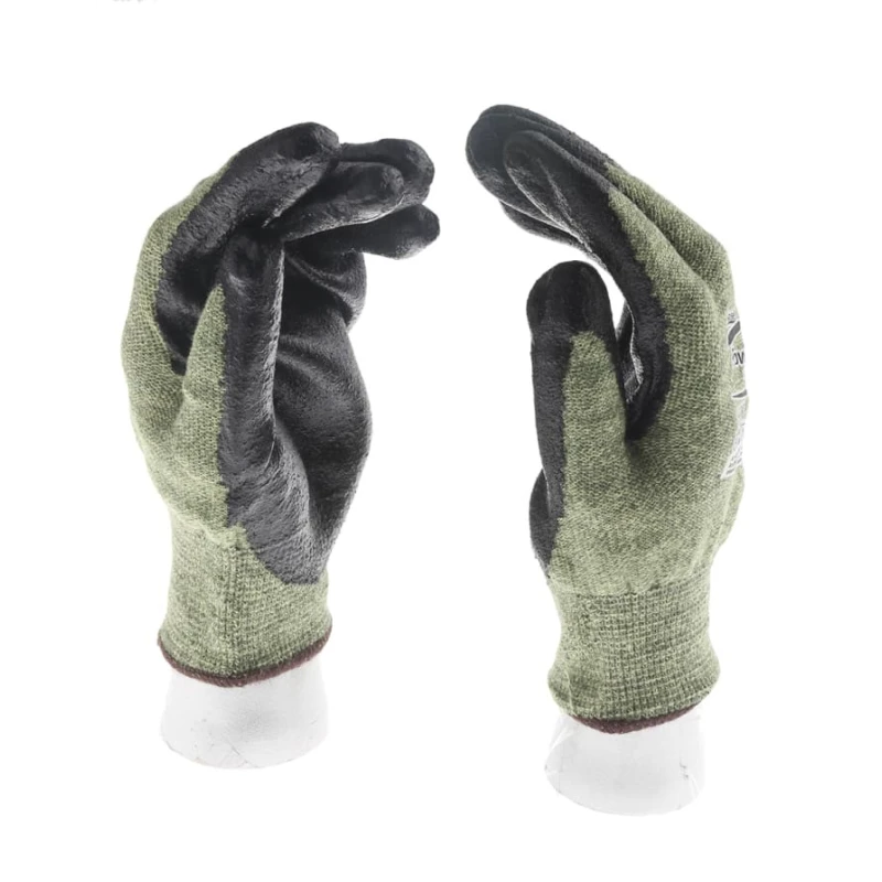 Ansell ActivArmr Green Kevlar Work Gloves Size 9 with Neoprene Coating 80813090
