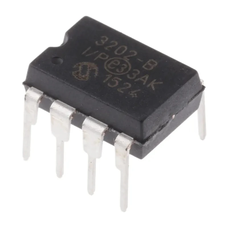 Microchip SAR 2 Channels 12 Bit ADC 100 ksps 8-Pin PDIP MCP3202-BI/P
