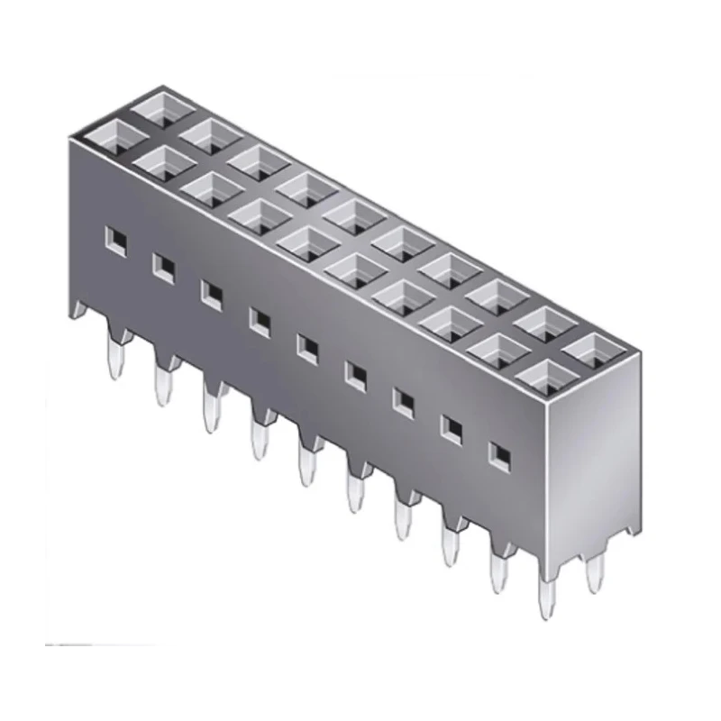 Amphenol Communications Solutions 76342 Series Straight Through Hole Board-to-Board PCB Socket, 20-Contact, 2 76342-310LF