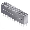 Amphenol Communications Solutions 76342 Series Straight Through Hole Board-to-Board PCB Socket, 20-Contact, 2 76342-310LF