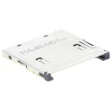Amphenol ICC 10 Way Push-Push SD Memory Card Connector, Surface Mount, Solder Termination, Thermoplastic 10067847-001RLF