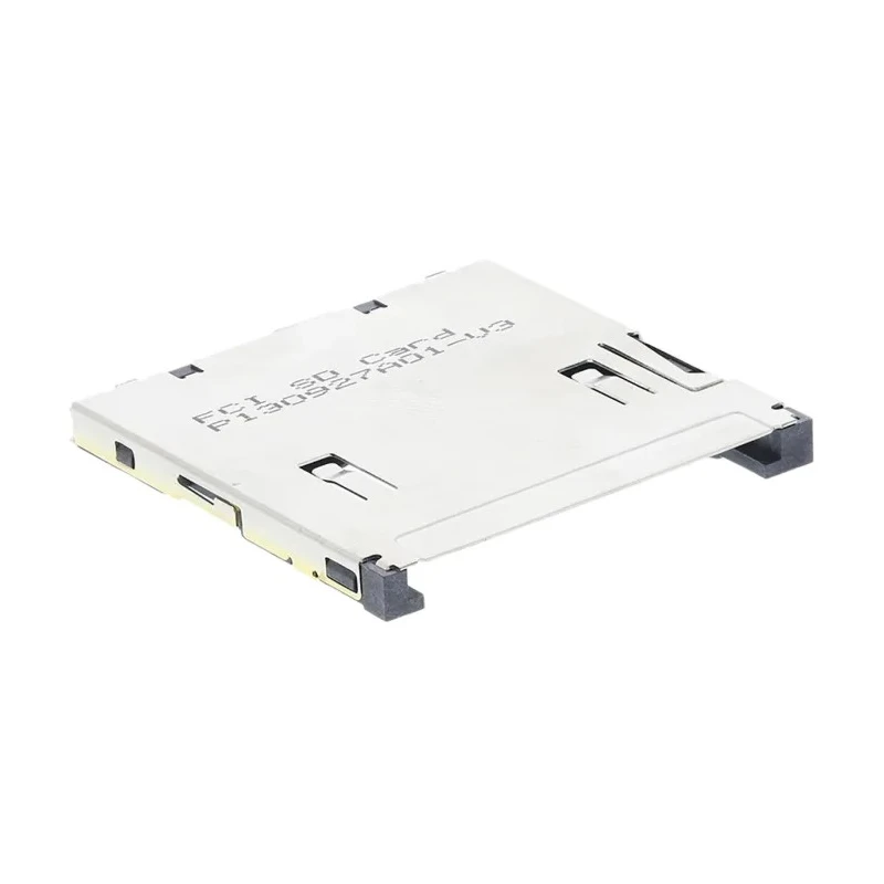 Amphenol ICC 10 Way Push-Push SD Memory Card Connector, Surface Mount, Solder Termination, Thermoplastic 10067847-001RLF