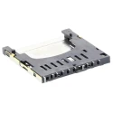 Amphenol ICC 10 Way Push-Push SD Memory Card Connector, Surface Mount, Solder Termination, Thermoplastic 10067847-001RLF