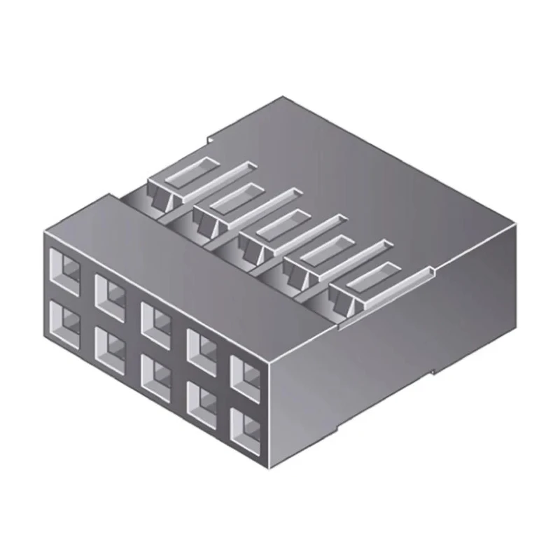Amphenol ICC Mini-PV Female Connector Housing 2.54 mm Pitch 10 Way 2 Row Straight 65043-032ELF
