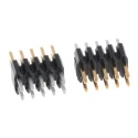 Amphenol Communications Solutions Series Straight Through Hole Pin Header, 10 Contacts, 1.27 mm Pitch, 2 Rows Minitek127