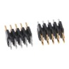 Amphenol Communications Solutions Series Straight Through Hole Pin Header, 10 Contacts, 1.27 mm Pitch, 2 Rows Minitek127