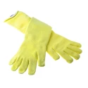 Polyco Healthline Volcano Yellow Kevlar Work Gloves Size 11 Uncoated Coating 7566