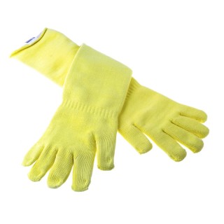 Polyco Healthline Volcano Yellow Kevlar Work Gloves Size 11 Uncoated Coating 7566