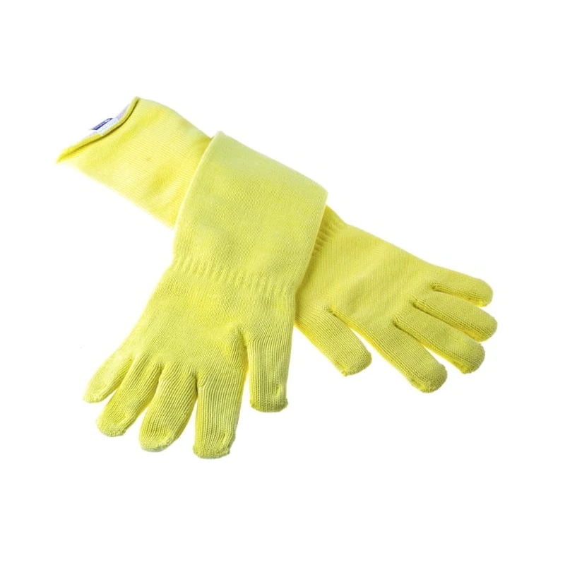 Polyco Healthline Volcano Yellow Kevlar Work Gloves Size 11 Uncoated Coating 7566